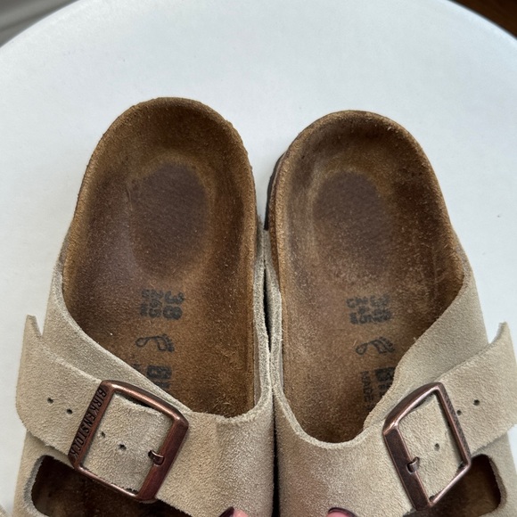 Birkenstock Beige Suede Double Strap Sandals Womens Size 38 - Picture 11 of 14
